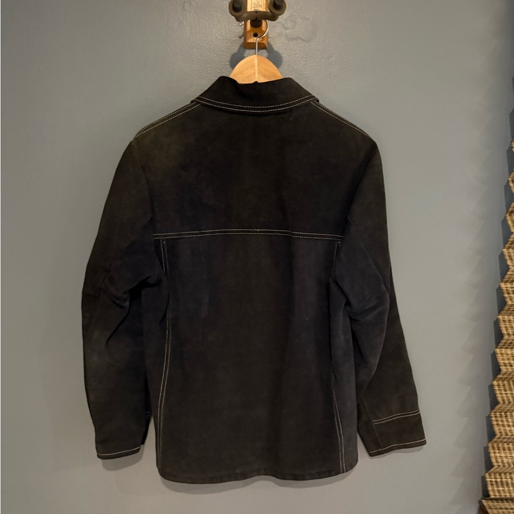 Men's Classic Black Suede Jacket